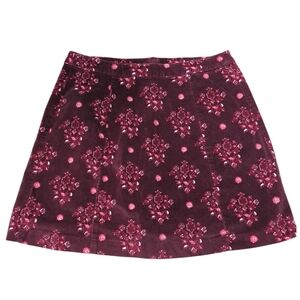 Hollister A-Line Skirt - Burgundy Floral